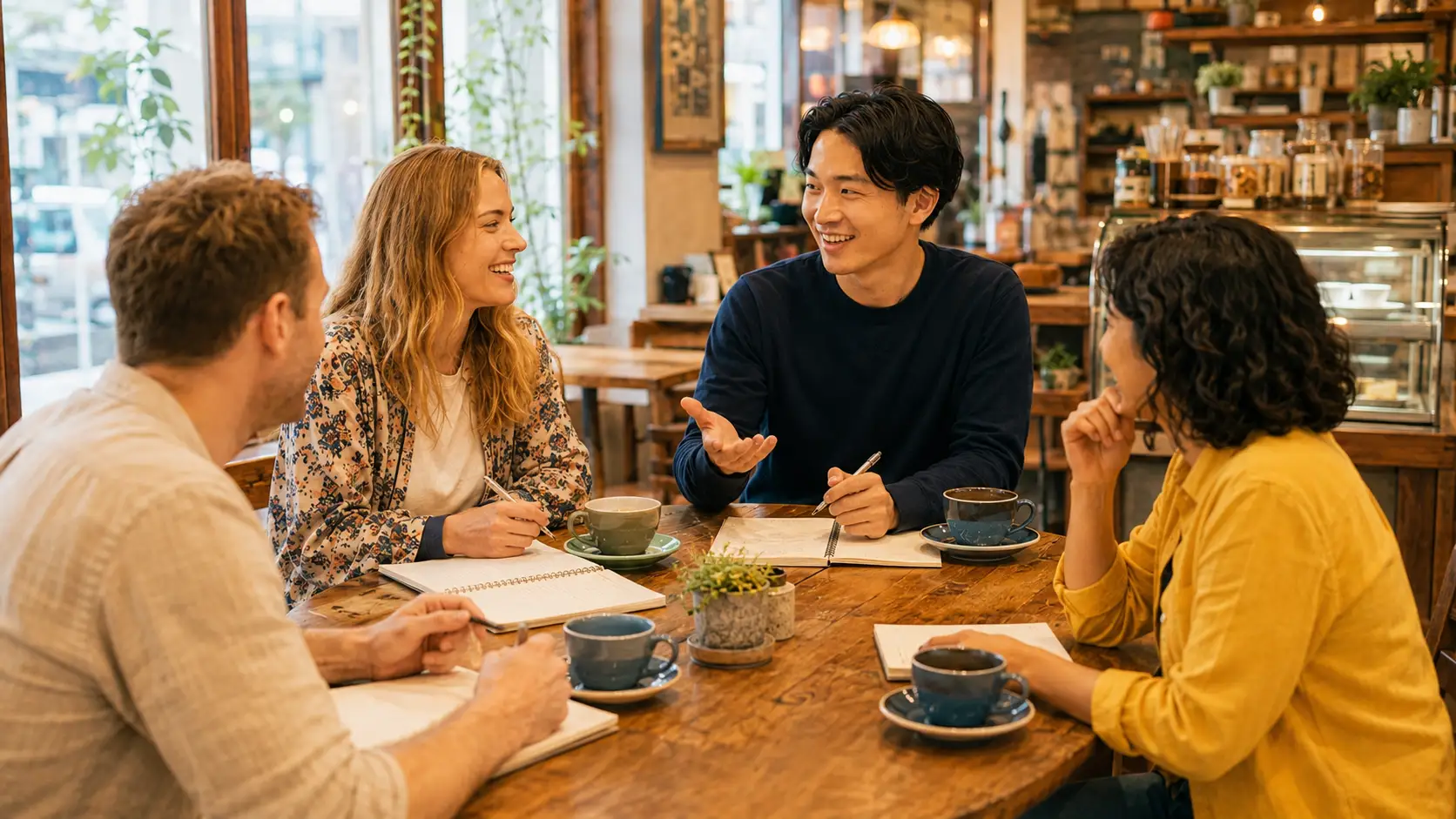 A 60-minute Japanese lesson at a local café in Shinjuku